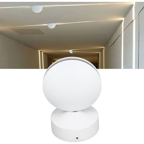 Applique murale extérieure LED pour la maison, lampe de rebord de fenêtre lumineuse à 360°, lampe de couloir, applique murale extérieure, lampe linéaire décorative de chevet pour le salon, lumière bla (1/5)