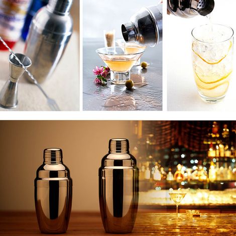 Englischer Cocktailshaker aus Edelstahl, 550 ml (1/5)