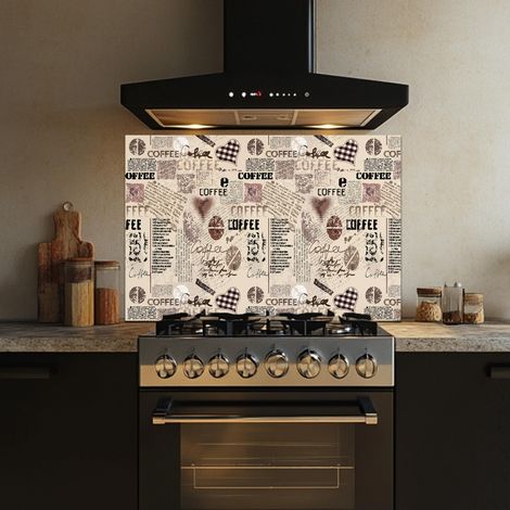CREARREDA Pannello Paraschizzi Cucina in Alluminio 84x60cm facile da applicare Made in Italy Protezione per fornelli e muro. Lavabile e facile da montare. Lastra Paraschizzi in metallo per lavello