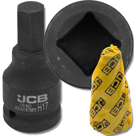Bussola a impatto JCB da 3/4" 17 mm a 6 punte in acciaio Cr-Mo (1/5)