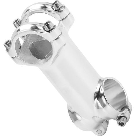 Attacco manubrio regolabile, dimensioni 31,8 mm x 80 mm, adatto per bici da strada, leggero e resistente, compatibile con attacchi forcella da 28,6 mm.