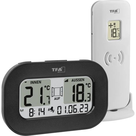 TFA Dostmann Funk-Thermometer COOL@HOME Termometro digitale senza fili Nero 30.3046.01
