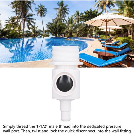 Anschlussbaugruppe für Poolreiniger, universelle Wandbefestigung mit 2 Muttern für Zodiac Polaris 91009001