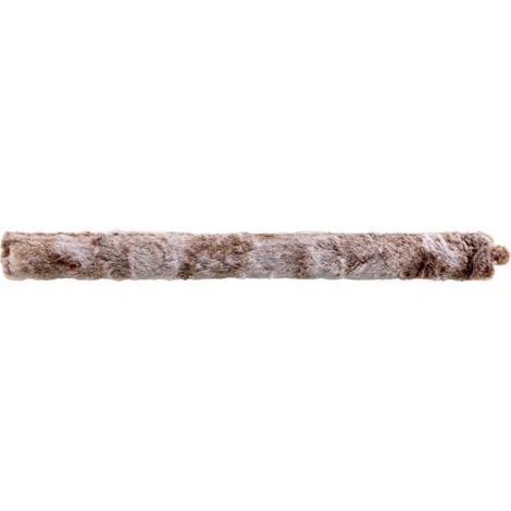 Boudin Bas de Porte Imitation Fourrure "Antartic" 80cm Chocolat (1/5)