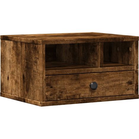 Maison Exclusive - Soporte impresora madera ingeniería roble ahum