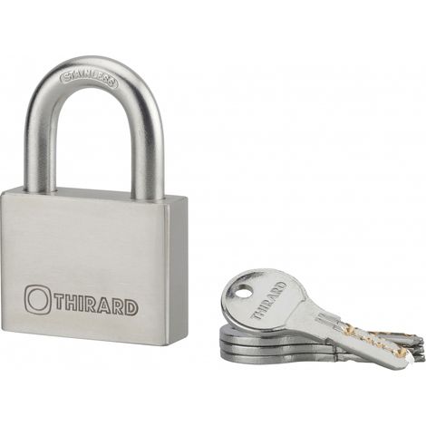 THIRARD - Cadenas à clé RINOX 60mm anse inox 4 clés (1/4)