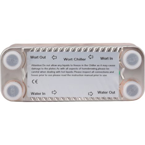 Échangeur de chaleur à plaques ultra-performant, refroidisseur de moût, tige de refroidissement à contre-courant en acier inoxydable, outils pour refroidisseur de bière artisanale (1/5)