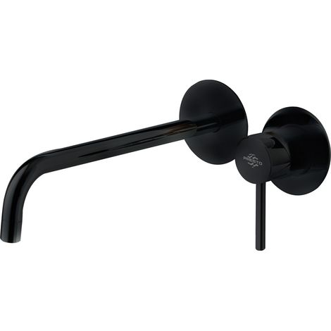 Presto Theo Grifo lavabo mural Theo sin placa negro (1/2)