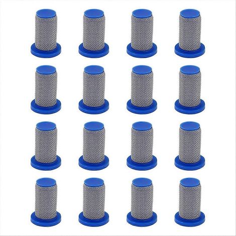 16 pièces 8079 PP 50 pulvérisateur Nozzles Strainer pour pulvérisateur Nozzles inoxydable acier 50 Mesh Screen (1/5)