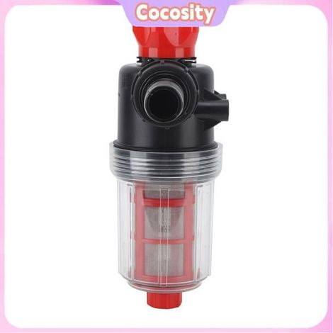 Crépine en ligne - COCOSITY - Connecteur 32 mm (tube ext. 1,5") - Plastique - Filtre inox 304 - Anti-colmatage (1/5)