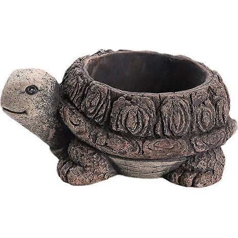 Succulent pot de fleurs mini résine pot de fleurs résine Succulent pot pour bureau Desktop table décoration Turtle (1/5)