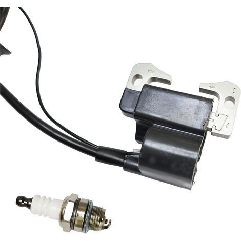 Ignition coil with spark plug for 49cc 47cc 2-stroke ATVs, 47cc 49cc 43cc Pocket Bikes, Mini Bikes and Go-Karts (1/5)