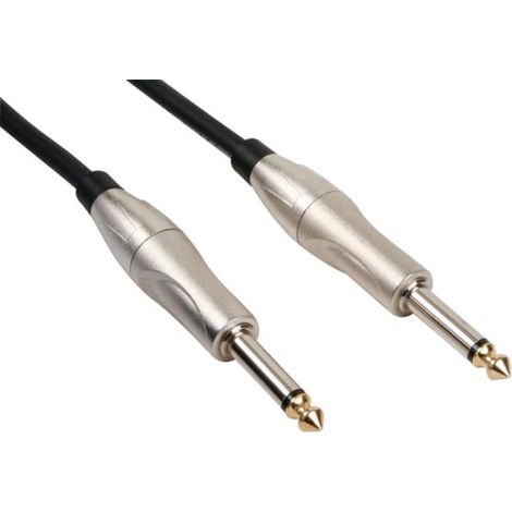 Câble de guitare - Jack 6,35 mm - Jack 6,35 mm - 5 m - Jack en métal