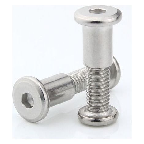 Vis de connexion hexagonales M6 x 35mm – Acier inoxydable 304 – Lot de 10 pièces – Tête fraisée pour fixation robuste - 10Pcs (1/5)