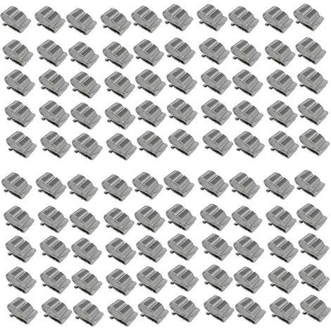 100 clips de fixation pour câbles photovoltaïques - Pinces de serrage pour câbles solaires (1/5)