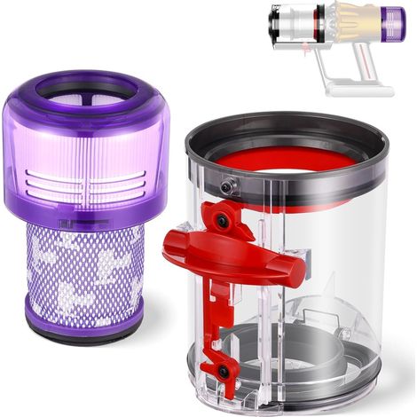 Contenitore polvere per aspirapolvere Dyson V12 SV18 SV20 Detect Slim V10 Digital Slim (1/3)
