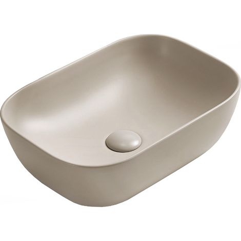 Mexen Rita lavabo de comptoir 45 x 32 cm, Beige mat - 21084566 (1/2)