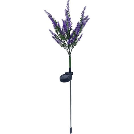 Lampe Solaire Forme De Fleur - 7 Led - Panneau Solaire 2 V 80 Ma - Batterie Ni-Mh 1 2 V 600 Mah - Ip44 - Jardin Cour Arrière Terrasse - 1 Pièce (1/5)