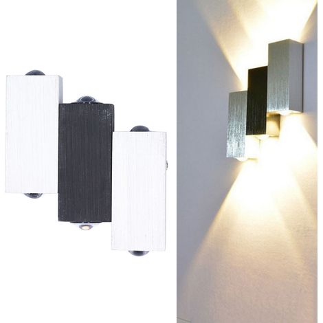 Applique murale LED 6W avec éclairage ascendant et descendant, applique murale LED 6W pour escaliers, murs, tables de chevet, salons, couloirs et entrées. (1/5)