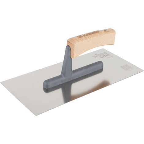Llana lisa de acero inoxidable Kubala Wood Line 5414, 130 x 270 mm.