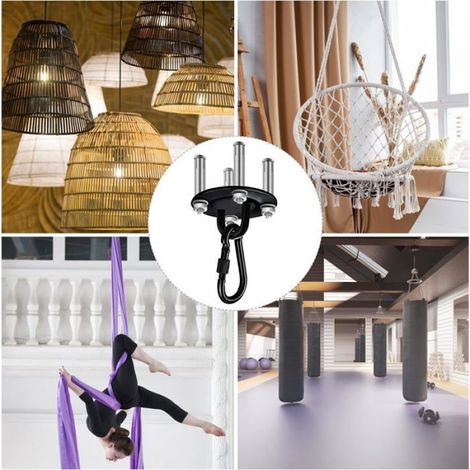 Crochet de Suspension - Acier Inoxydable - Charge Maximale 400 kg - Pour Systèmes de Stockage et d'Accrochage - 1 Pièce (1/5)