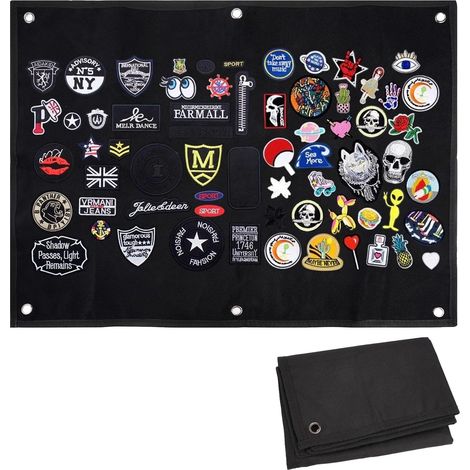 Panneau de Brassage Tactique Militaire, Panneau de Support de Patchs  58x45cm Tableau D'affichage Tableau Scratch pour Patches Militaires, Écussons, Badges (1/5)
