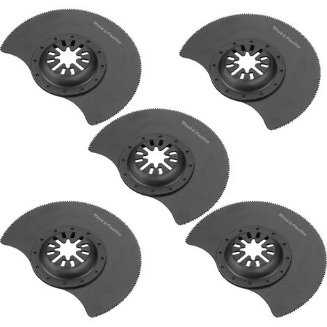 Ensemble de 5 lames de scie circulaire oscillante pour outil multifonction, accessoires de réparation et de découpe