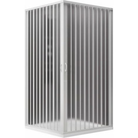 BOX DOCCIA 2 LATI A SOFFIETTO RID. MOD. ROSY LINEA PLISSE' cm 70 x 70