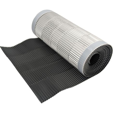 DMS – Closoir de faîtage tout aluminium 400 mm – Longueur 5 ml – Gris anthracite RAL 7016 – Ventilation efficace pour toiture
