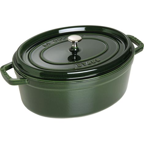 Staub Casseruola Ovale 33 cm Basilico 6,7 L Emaillata (1/4)