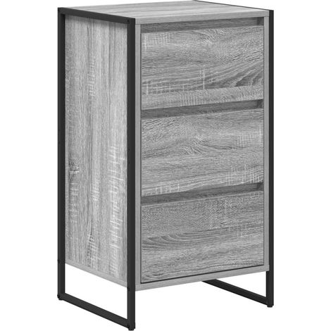 Buffet Meuble de rangement Gris Sonoma 42 x 36 x 75.5 cm Bois d'ingénierie (1/5)