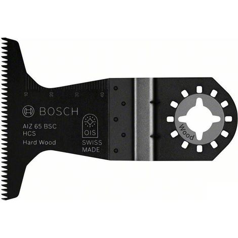 Bosch Professional 1x Hoja de sierra de inmersión HCS AII 65 BSPC (para madera dura, 40 x 65 mm, accesorios Multiherramienta)