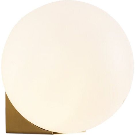 TRADE SHOP - Applique A Parete Bronzo Metallo Con Sfera Lampada Da Muro Minamalista Attacco G9 Aq55 - (1/5)