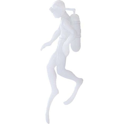 Statuette Plongeur Micro - Résine Époxy - Décoration Aquarium Bassin Intérieur - pour Aménagement Micro Paysager - 1 Pièce (1/5)