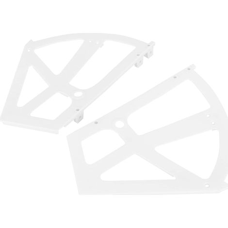 Set mit 4 Ersatzscharnieren für Schubladen und Schuhschränke (weiß)