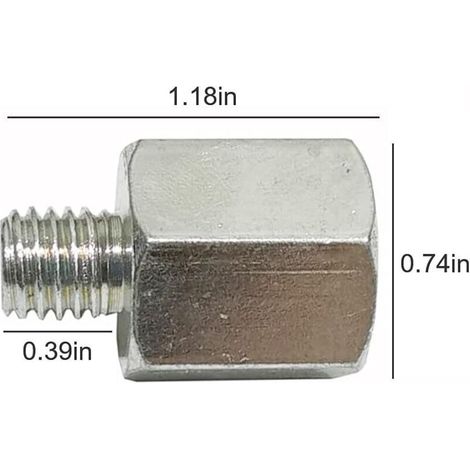 M10 M14 Adaptateur Meuleuse d'angle Polisseuse Filetage Foret Interface Convertisseur Connecteur Outils électriques Accessoires Bielle, M14 à M10,1 Pièces (1/3)