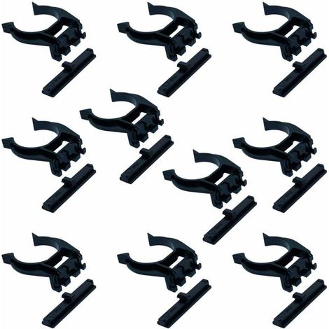 Cyclingcolors – Lot de 10 clips de plinthe à tenon Ø 28 mm – Pour pieds de meuble en ABS – Compatible avec plinthes alu et PVC – Installation facile (1/3)