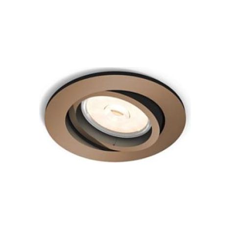 Philips donegal spot encastré rond gu10 ip20 douille cuivre - 5039105pn (1/10)