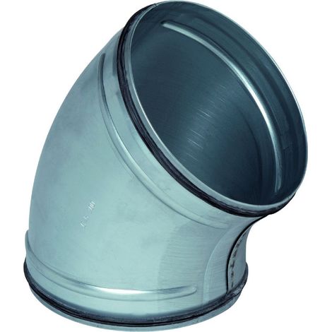 Coude ventilation Aldes 45° avec joints étanches 125 mm