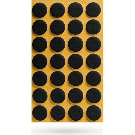 Filzgleiter Ø 20 x 3 mm selbstklebend schwarz (1/2)