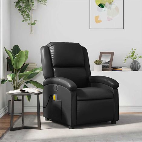 Massagesessel Schwarz Kunstleder