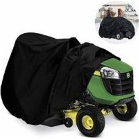 Lawn Mower Cover - Tractor cover fits mower decks up to 54 inches (approx. 137 cm) - Heavy duty 210D Oxford polyester storage cover (1/5)