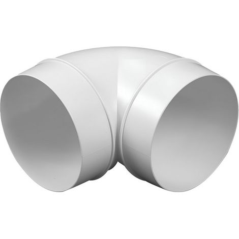Coude de conduit rond 90° – Diamètre 150 mm – Matériau nanotechnologie avec particules de quartz – Pour systèmes de ventilation – Awenta