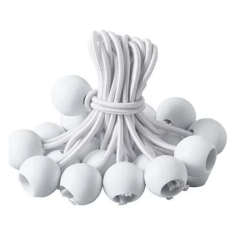 BUNTHAUS Tendeurs de bâche, lot de 30, pour bannières, bâches, harnais d'extension de tente, support de bâche (blanc - 150 mm) (1/5)