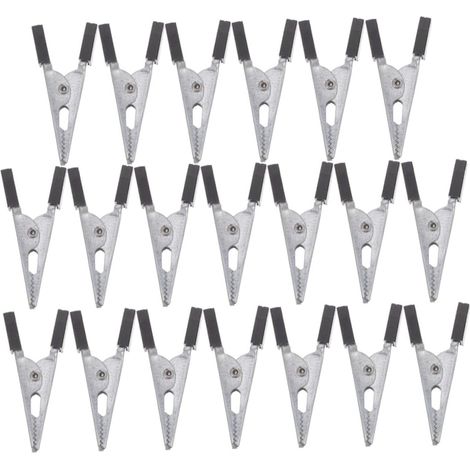 30 Clips Pince Métalliques Noirs en Acier pour Cage à Oiseaux, Pince Lestée Multifonctionnelle, Lot de 30 Pièces pour Empêcher L'évasion des Perroquets (1/5)
