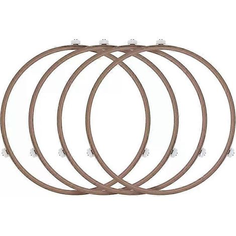 Lot de 4 anneaux de roulement pour plateau tournant de four à micro-ondes, support pour assiettes en verre, supportant les plats chauds. (1/4)
