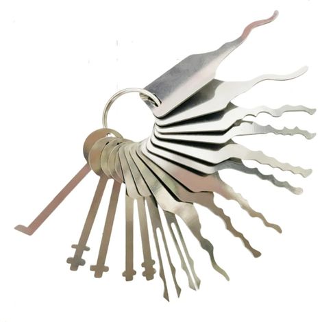 Ensemble d'outils pour ouvrir la porte, outil d'ouverture de serrure pour débutants et professionnels, outil de réparation, adapté pour les serrures de voitures électriques (1/5)