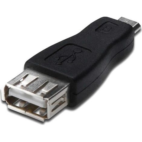 Adattatore Akyga AK-AD-08 da USB A a micro USB B, adattatore OTG 2.0 femmina-maschio. (1/2)