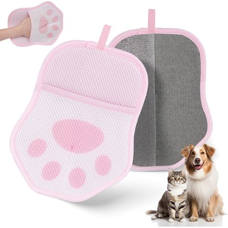 Gant à poils pour chats et chiens, brosse magique électrostatique réutilisable pour l'épilation-AquaForge (1/5)