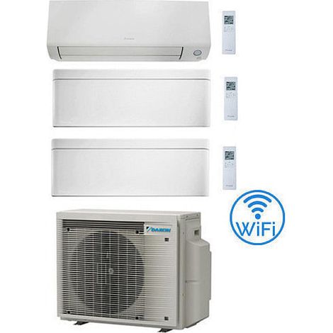 Climatizzatore GARANZIA ITALIA Daikin Perfera All Seasons + Stylish Wifi Trial Split Inverter 9000 + 9000 + 12000 BTU con U.E. 3MXM52A9 Classe A+++/A+++ NOVITA' 2024 (1/2)